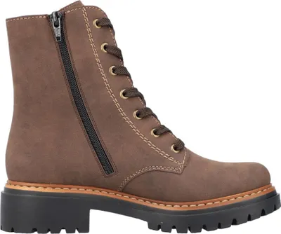 Imagen del producto de Zapatos de cordones marrones para mujer de la marca Rieker, ideales para uso diario
