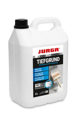 Produktbild von Jurga Tiefgrund LF 5 L, Grundierung für Wand & Boden, Tiefengrund Innen & Außen, für Rigips, Gipskarton, Beton, Estrich, Putz, OSB-Platten