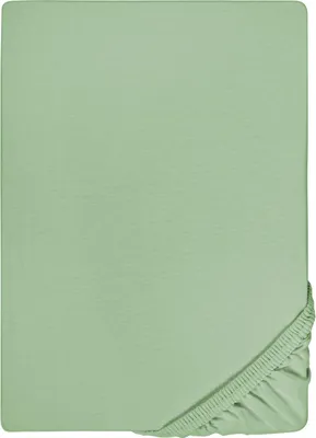 Produktbild von Spannbettlaken Microfaser Interlock-Jersey grün 140 x 190 - 160 x 200 cm