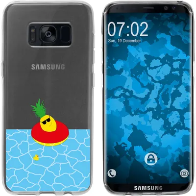 Produktbild von PhoneNatic Case kompatibel mit Samsung Galaxy S8 Plus Silikon-Hülle Sommer Ananas M2