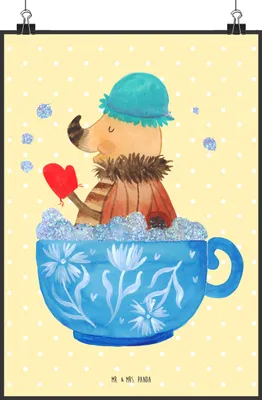 Produktbild von Mr. & Mrs. Panda Bild Nachtfalter Schaumbad DIN A0 - Gelb Pastell - Geschenk, Badezimmer, Deko, Wandbild, Baden, Bad, wanddeko, Kunstdruck, WC, Tasse, Lustige Sprüche