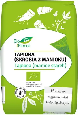 TAPIOKA (SKROBIA Z MANIOKU) BEZGLUTENOWA BIO 400 g - BIO PLANET