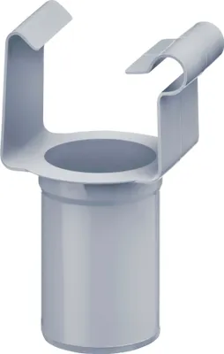 Produktbild von INEFA Ablaufstutzen kastenförmig, PVC-U NW115/DN85 Grau Einhangstutzen, Dachrinnenzubehör, einfache Montage,  Germany