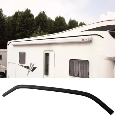 Produktbild von Regenrinne Drip Stop Fiamma, Polyvinyl, 500 cm, schwarz Camping Wohnwagen Wohnmobil