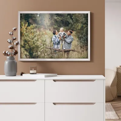 Produktbild von MG Design 5er Set Bilderrahmen 40 x 60 cm - Posterrahmen mit Weiß Echtholzrahmen und bruchsicherem Acrylglas, Hoch & Quer mit stabiler Wandaufhängung