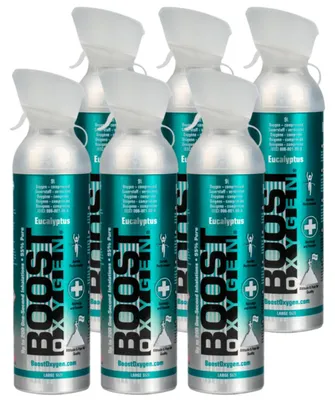 Immagine prodotto di Ossigeno supplementare in lattina Boost Oxygen Mentolo Eucalipto, medio, 8x5L