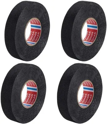 Produktbild von Famanu Isolierband Schwarz - 4 Rollen hitzebeständig, 19mm x 15m