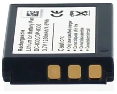 Produktbild von Akku für Minox DC 1022 Li-Ion 3,7 Volt 1000 mAh schwarz.