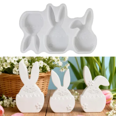 Produktbild von Silikonformen, Gießformen, Ostern, Osterhase, Ostereier, Frühling, Gipsformen zum Gießen
