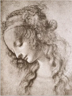 Produktbild von ARTland Wandbild Alu für Innen & Outdoor Studie des Kopfes der Maria Magdalena. Größe: 30x40 cm