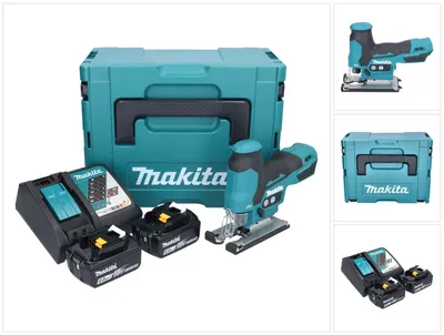 Produktbild von Makita DJV 185 RGJ Akku Pendelhubstichsäge 18 V Brushless + 2x Akku 6,0 Ah + Ladegerät + Makpac