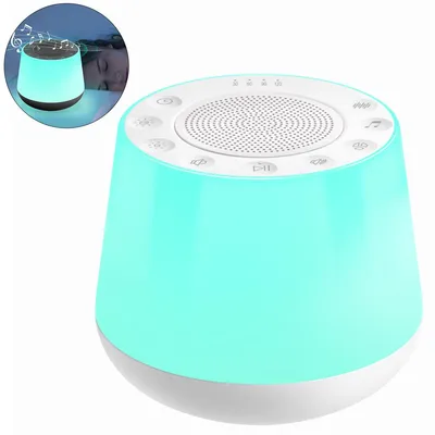 Produktbild von Farbiges Atemlicht mit weißem Rauschen, Schlafmonitor, Multifunktions-Stimmungslicht mit Bluetooth-Lautsprecher, Nachtlicht zum Einschlafen von Babys