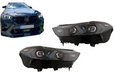 Image de Phares à LED pour BMW X5 G05 X6 G06 2019-2022, mise à jour du design laser à 2024 LCI.