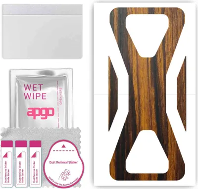 Produktbild von apgo Rückseite Schutzfolie, Skin, kompatibel mit Black Shark 3 Pro, Hinten Displayschutzfolie aus Vinylfolie, kratzfest, einfache Montage - Tigerwood
