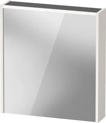 Image de Armoire de toilette Duravit D-Code, prise type E (FR, BE), 1 porte avec butée à droite, champ lumineux LED en haut, 651x700mm, 5 W, DC7105R22221000