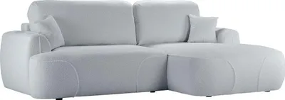Produktbild von Rechtsseitiges Ecksofa Satell mit Schlaffunktion-Teddy dove