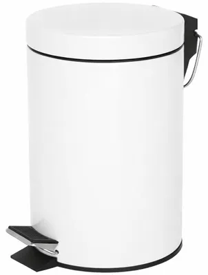 Produktbild von Mülleimer 3 l, weiß, mit Fußpedal und Inneneimer, für Küche