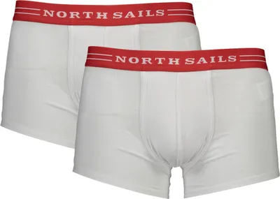 Produktbild von Herren Boxershorts Weiß: Zweierpack mit Kontrastbund & Logo