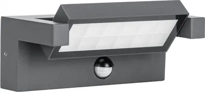 Zdjęcie produktu dla Kinkiet zewnętrzny LED z czujnikiem Ren ciemnoszary 21W Neutralna biel 1710lm aluminium wym:8x20x10,8cm IP65 SU-MA