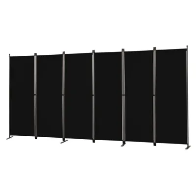 Zdjęcie produktu dla Angel Living 8-częściowy parawan wewnętrzny, przegroda, składana przegroda, parawan wewnętrzny na taras lub balkon, 448 x 165 cm, czarny