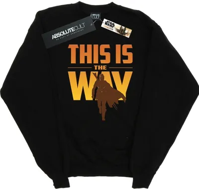 Produktbild von Star Wars - "The Mandalorian This Is The Way" Sweatshirt für Damen BI38789 (XXL) (Schwarz)