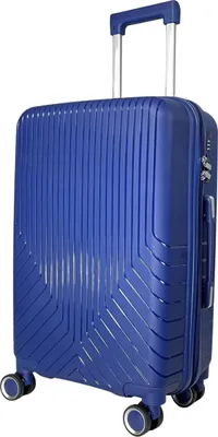 Produktbild von Reisekoffer 6020 Reisetasche Koffer Handgepäck Tasche Trolley Blau M Handgepäck (54cm)