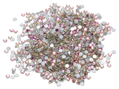 Productafbeelding van Strasssteentjes 1440 Stuks, Glitzersteentjes voor Creatief Gebruik (Champagne Roze)