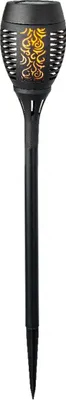 Produktbild von Lumineo Solar-Fackel Kunststoff Schwarz Ø 10 cm x 49 cm mit 30 LEDs