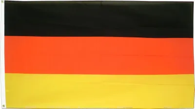 Produktbild von Deutschland Fahne 90x150 cm, strapazierfähig, mit 2 Ösen zum Hissen für die Fußball-WM