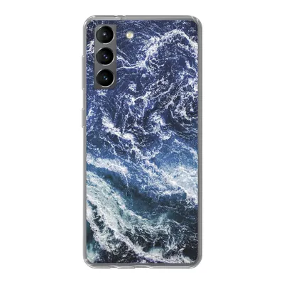 Produktbild von MuchoWow® Handyhülle Schutzhülle Hülle für Samsung Galaxy S21 Naturstein - Meer - Marmor Silikon Softcase Handy Hülle - Softcase