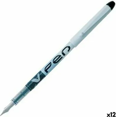 Image de Plume de calligraphie Pilot V Pen jetable Noir 0,4 mm 12 pièces