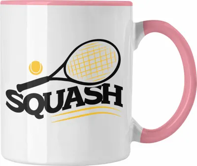 Produktbild von Trendation - Lustige Squash-Tasse Geschenk für Squash-Spieler (Rosa)