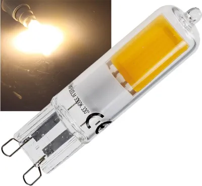 Immagine prodotto di LED base G9, 4W, 500lm 330°, 230V, 3000k / bianco caldo, vetro