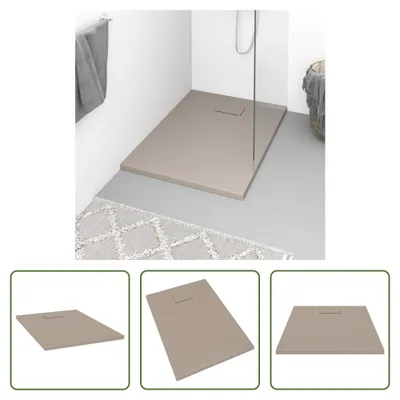 Produktbild von The Living Store Duschwanne SMC Braun 100x70 cm