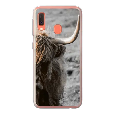 Produktbild von MuchoWow® Handyhülle Schutzhülle Hülle für Samsung Galaxy A20e Schottische Highlander - Kühe - Natur Silikon Softcase Handy Hülle - Abdeckung