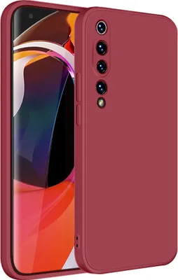 Produktbild von Xiaomi Mi 10 Hülle, LaimTop Slim Liquid Silikon Gel Gummi Schutzhülle für Xiaomi Mi 10 Rot