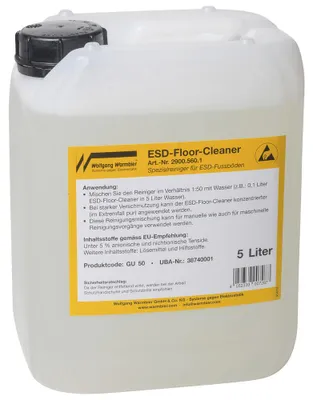Produktbild von Warmbier Bodenreiniger, ESD, 5 l 2900.560.1 (Putzmittel Bodenreiniger,)