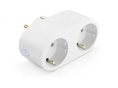 Immagine prodotto di Caliber double smart plug - spina intelligente per il risparmio energetico - Google Home, Amazon Alexa e Siri (HWP121E)