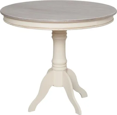 Produktbild von OXM Esstische Rimini Creme / Hellbraun 90 x 77 x 90 cm