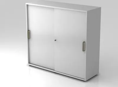 Produktbild von Schiebetürschrank 1753S SG, 3 OH 120 x 40 x 110 cm (BxTxH)
