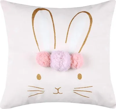 Image de Coussin bébé lapin MATTY, 40 x 40 cm