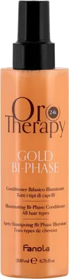 Produktbild von Fanola Oro Therapy 24k Gold Bi-Phase Conditioner Conditoner ohne Spülung für Feinheit und Glanz des Haars 200 ml