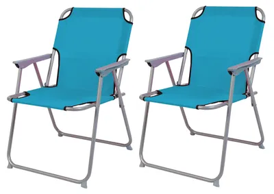 Image de 2'er set chaise de camping tissu Oxfort métal différentes couleurs