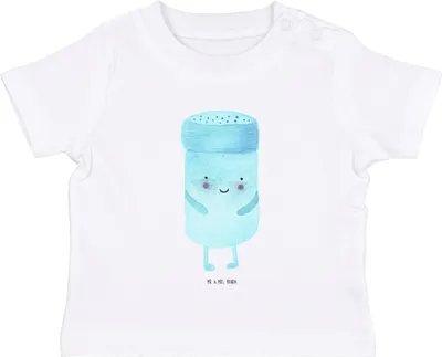 Produktbild von Mr. & Mrs. Panda  T-Shirt Beste Freunde Salz 6. - 12. Monat - Weiß - Geschenk, Fehlende Keywords, Kinder Oberteil, Lustige Sprüche, Baby, Babyshirt, Kleinkind Shirt