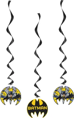 Immagine prodotto di Spirali decorative appese di Batman 3 pezzi - taglia unica