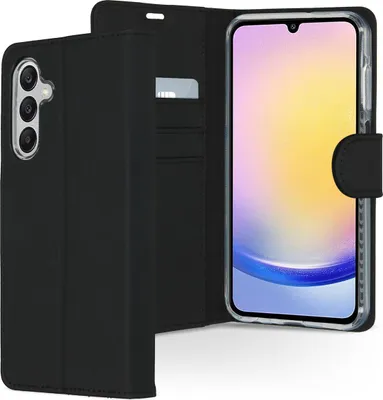 Zdjęcie produktu dla Accezz Wallet Softcase Bookcase dla Samsung Galaxy A25 (5G) - Czarny