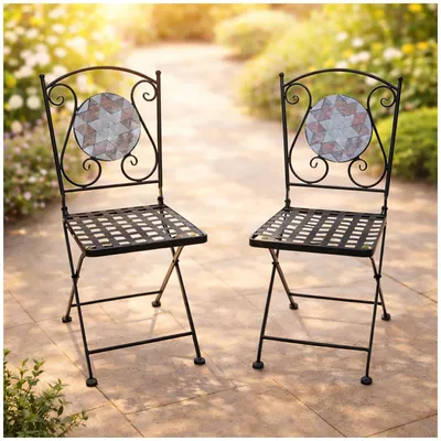 Produktbild von Gartenstühle 2 Stück Marocco Braun