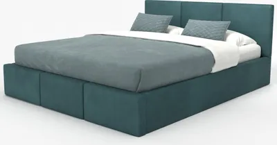 Produktbild von Muralo POLSTERBETT für Schlafzimmer Polsterbett mit Bettkasten und Gasdruckfeder Bett mit Polsterkopfteil Bett 120x200 Bett mit Stauraum Türkis