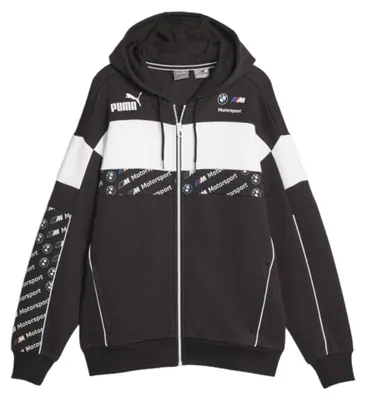Immagine prodotto di Puma - Felpa con cappuccio "Motorsport" con zip integrale da uomo PP5544 (XS) (Nero)