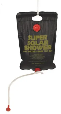 Productafbeelding van Solar douche - 10 liter - PVC - Met slang en douchekop - Voor camping
